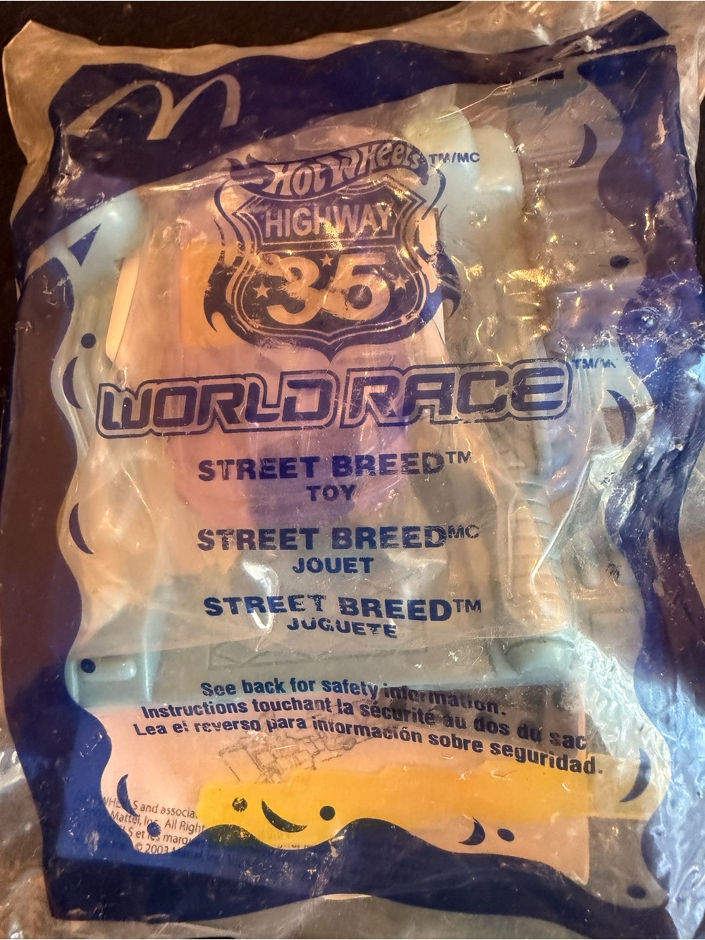 Hot wheels World Race Street Breed Blue Toy Car